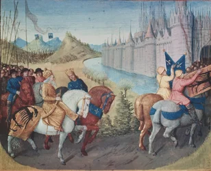 Entry of Louis VII King of France and Conrad III King of Germany into Constantinople during the Crusades, 1147-49